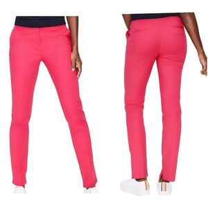 Boden Straight Ankle Side Slits Dress Pants Trousers Pink Berry,  Size 4R